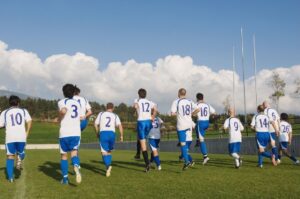 post game cool down for soccer players