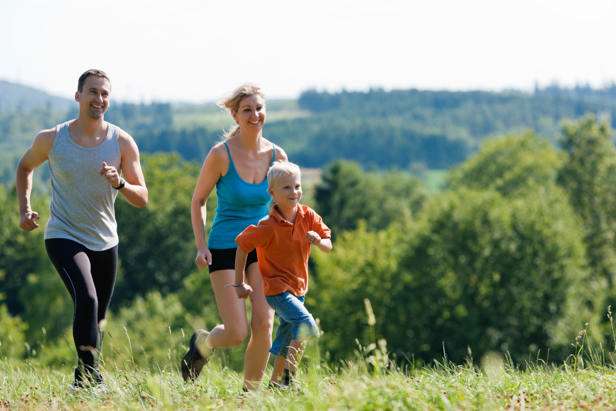 family enjoying outdoor time