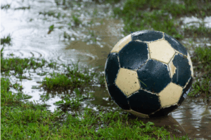 rainy day soccer training